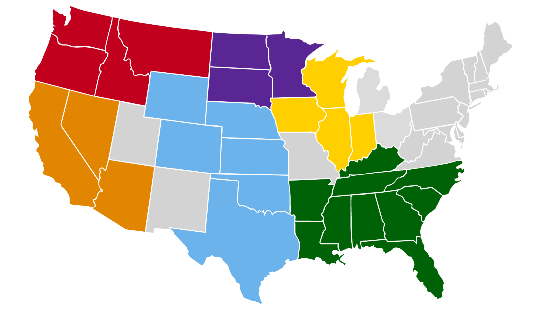 HGS Bioscience Regional Sales map
