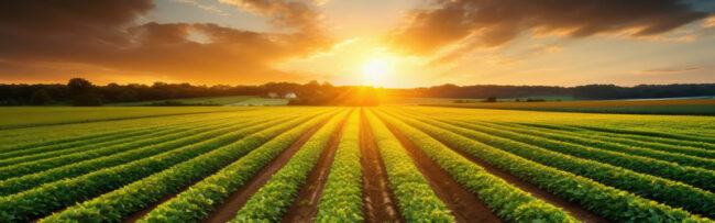 Farm Field at sunrise